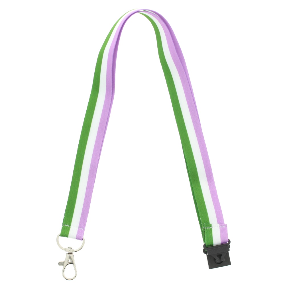 Zac's Alter Ego - 90cm Genderqueer with Detachable Keyhook Cordon/Lanyard - Multicolore